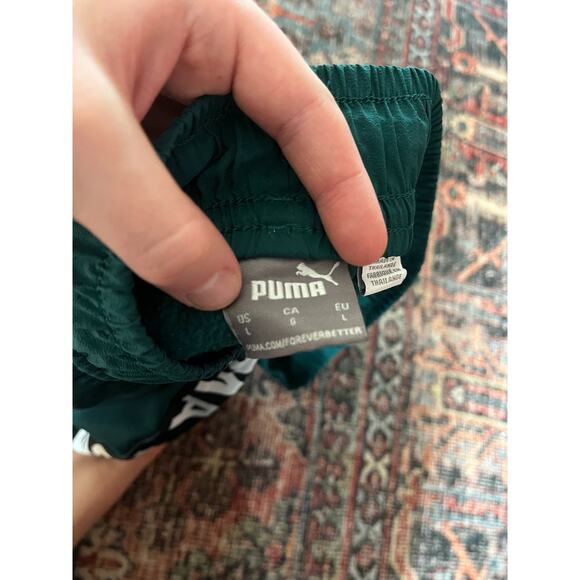 PUMA Mens Fit Pwrfleece Joggers Training Casual Drawstring, Green, Large - Picture 4 of 4